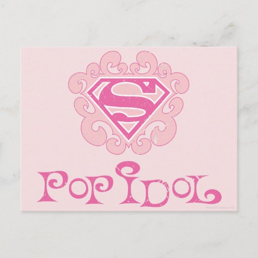 Supergirl Pop Idol Briefkaart (Voorkant)