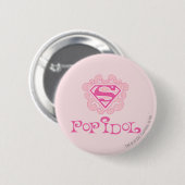 Supergirl Pop Idol Ronde Button 5,7 Cm (Voorkant /achterkant)