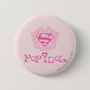Supergirl Pop Idol Ronde Button 5,7 Cm