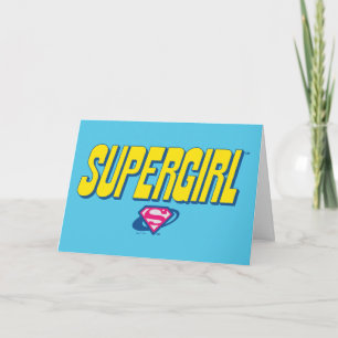 Supergirl Pop Logo Kaart