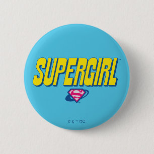 Supergirl Pop Logo Ronde Button 5,7 Cm