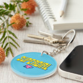 Supergirl Pop Logo Sleutelhanger (Voorkant Rechts)