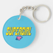 Supergirl Pop Logo Sleutelhanger (Achterkant)