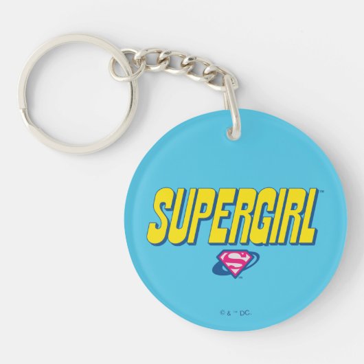 Supergirl Pop Logo Sleutelhanger (Voorkant)