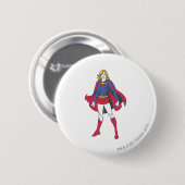 Supergirl Pose 2 Ronde Button 5,7 Cm (Voorkant /achterkant)