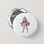 Supergirl Pose 3 Ronde Button 5,7 Cm (Voorkant /achterkant)