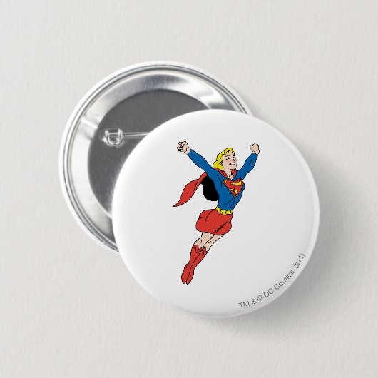 Supergirl Pose 6 Ronde Button 5,7 Cm (Voorkant /achterkant)