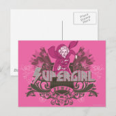 Supergirl Power 2 Briefkaart (Voorkant / Achterkant)