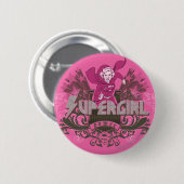 Supergirl Power 2 Ronde Button 5,7 Cm (Voorkant /achterkant)