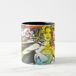 Supergirl Power Tweekleurige Koffiemok