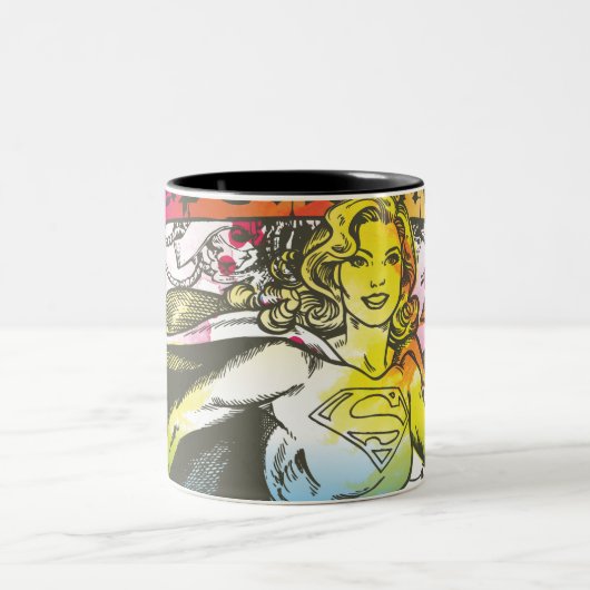 Supergirl Power Tweekleurige Koffiemok (Center)