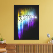 Supergirl Rainbow Canvas Afdruk (Insitu (Woonkamer))