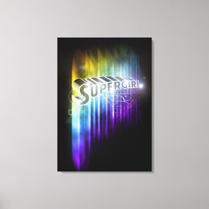 Supergirl Rainbow Canvas Afdruk