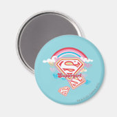 Supergirl Rainbow Magneet (Voorkant / Achterkant)