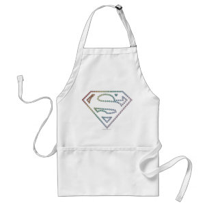 Supergirl Rainbow Outline Logo Standaard Schort