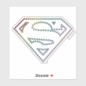 Supergirl Rainbow Outline Logo Sticker (Vel)