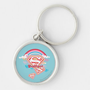 Supergirl Rainbow Sleutelhanger