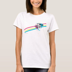 Supergirl Rainbow Stripes T-shirt