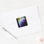 Supergirl Rainbow Vierkante Sticker (Envelop)