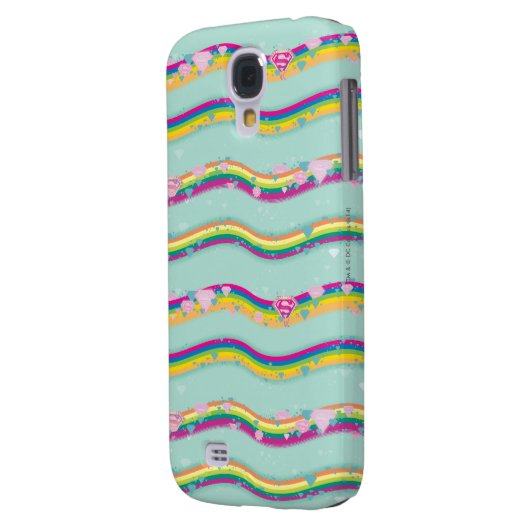 Supergirl Rainbow Waves Green Case-Mate Samsung Galaxy Hoesje (Achterkant Links)