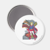 Supergirl Random World 1 Magneet (Voorkant / Achterkant)