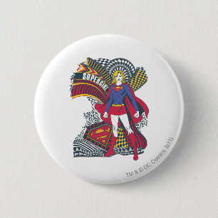 Supergirl Random World 1 Ronde Button 5,7 Cm