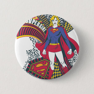 Supergirl Random World 1 Ronde Button 5,7 Cm