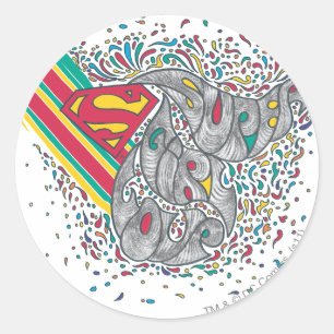 Supergirl Random World 2 Ronde Sticker