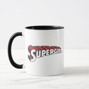 Supergirl Red and White Logo Mok