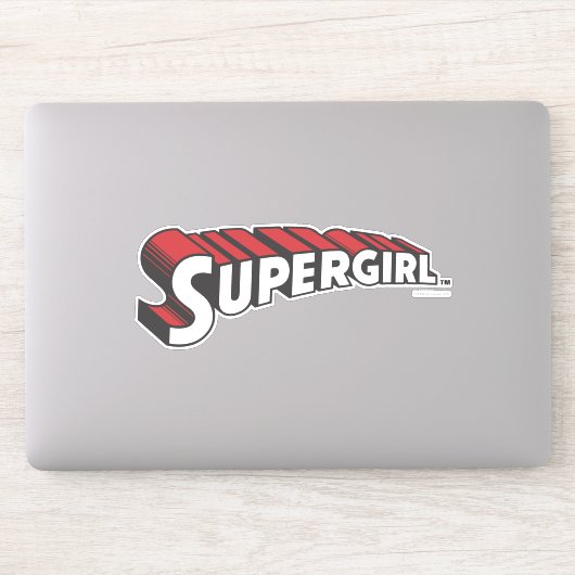 Supergirl Red and White Logo Sticker (Computer)