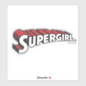 Supergirl Red and White Logo Sticker (Vel)