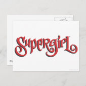 Supergirl Red Logo Briefkaart (Voorkant / Achterkant)