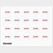 Supergirl Red Logo Ronde Sticker (Vel)