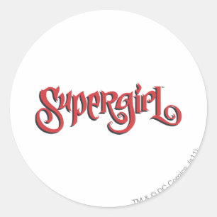 Supergirl Red Logo Ronde Sticker