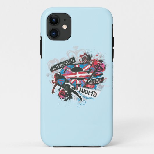 Supergirl redt de wereld Case-Mate iPhone case (Achterkant)