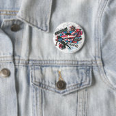 Supergirl redt de wereld ronde button 5,7 cm (In situ)