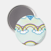 Supergirl regenboogpatroon magneet (Voorkant / Achterkant)