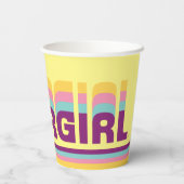 Supergirl Retro Colorshift grafische afbeelding Papieren Bekers (Achterkant)