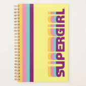 Supergirl Retro Colorshift grafische afbeelding Planner (Voorkant)