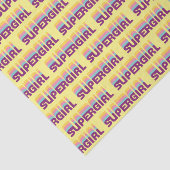 Supergirl Retro Colorshift grafische afbeelding Tissuepapier (Detail)