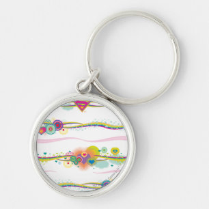 Supergirl Retro Rainbow Sleutelhanger