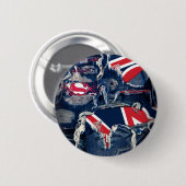 Supergirl, rood, wit en blauw ronde button 5,7 cm (Voorkant /achterkant)