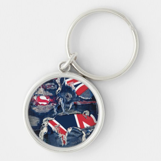 Supergirl, rood, wit en blauw sleutelhanger (Voorkant)