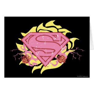 Supergirl roze bloemen