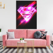 Supergirl roze canvas afdruk (Insitu (Woonkamer))