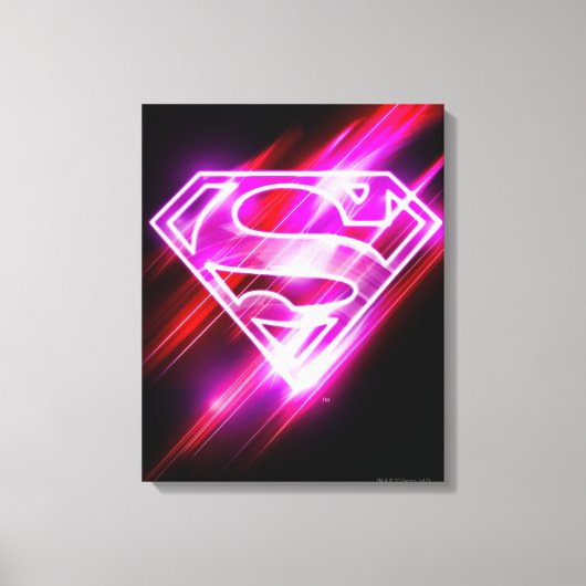 Supergirl roze canvas afdruk (Voorkant)