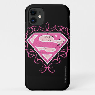 Supergirl Roze kleurrijke Logo iPhone 11 Hoesje