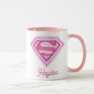 Supergirl Roze Logo Mok