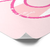 Supergirl roze Logo Star Burst Poster (Hoek)