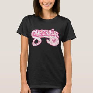 Supergirl roze Logo Star Burst T-shirt